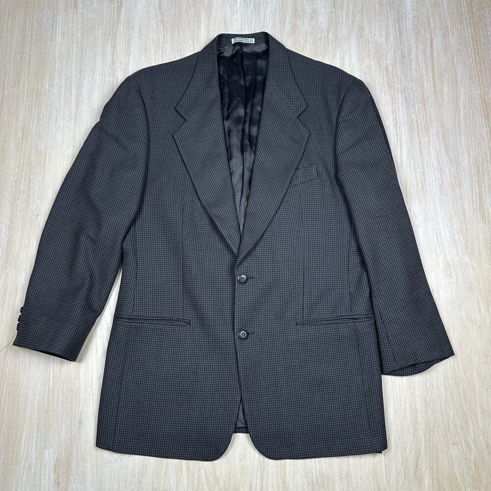 Neiman Marcus Assets Andrew Fezza 100% Wool Two Button Career Work Blazer 41L